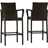 Cheap Tightly Woven PE Wicker With Strong Iron Frame Rho 30″ Patio Bar Stool, Set of 2 Cheap Tightly Woven PE Wicker With Strong Iron Frame Rho 30″ Patio Bar Stool, Set of 2