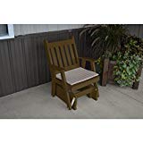 A & L Furniture Co. Yellow Pine Traditional English Glider Chair – Ships Free in 5-7 Business Days