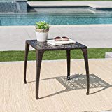 Kata Outdoor 18 Bronze Finished Cast Aluminum Side Table Kata Outdoor 18 Bronze Finished Cast Aluminum Side Table