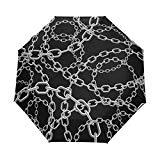 FORMRS Comic Iron Chain,Windproof,Ergonomic Handle,Easy Carrying Travel Folding Umbrella Auto Open/Close FORMRS Comic Iron Chain,Windproof,Ergonomic Handle,Easy Carrying Travel Folding Umbrella Auto Open/Close