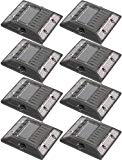 White Commercial Grade Aluminum Alloy Solar Road Stud Path Deck Dock LED Light (8 Pack) For Sale