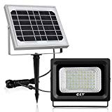 Cheap 【Upgrade】Solar Flood Light Outdoor 60 LED Security Lights IP66 Waterproof 300 Lumens Floodlights 6000K Auto-Induction Solar Power Bright Light for Lawn Backyard Garden (Daylight White)