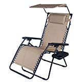 Joveco Outdoor Folding and Reclining Chair, with Canopy Awning Review
