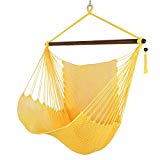 ZENY 48″ Hanging Caribbean Swing Polyester Hammock Chair w/Wide Seat (Yellow) For Sale ZENY 48″ Hanging Caribbean Swing Polyester Hammock Chair w/Wide Seat (Yellow) For Sale