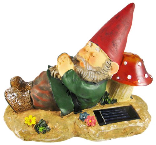 Cheap Sleeping Garden Gnome Solar Powered Accent Light