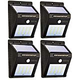 Tagital Solar LED Lights 20 LED Wireless Waterproof Motion Sensor Outdoor Light for Patio, Deck, Yard, Garden with Motion Activated Auto On/Off (4-Pack) Review