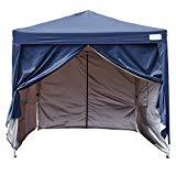 Kingbird 10 x 10 ft Easy Pop up Canopy Waterproof Party Tent 4 Removable Walls Mesh Windows with Carry Bag-7 Colors (navy blue) For Sale Kingbird 10 x 10 ft Easy Pop up Canopy Waterproof Party Tent 4 Removable Walls Mesh Windows with Carry Bag-7 Colors (navy blue) For Sale