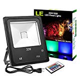 LE Remote Control 30W Outdoor RGB LED Flood Lights, Dimmable, 16 Colors Change, 4 Modes, Waterproof, Wall Washer, for Garden, Yard, Warehouse For Sale LE Remote Control 30W Outdoor RGB LED Flood Lights, Dimmable, 16 Colors Change, 4 Modes, Waterproof, Wall Washer, for Garden, Yard, Warehouse For Sale