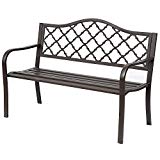 Outsunny Antique Style Cast Iron Outdoor Front Porch Bench For Sale