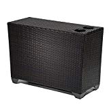 Cheap TKC Barbados Patio Wicker Cup Table in Espresso