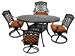 St. Tropez 5-Piece Cast Aluminum Dining Set with 52