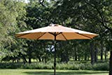 GotHobby 9ft Outdoor Patio Umbrella Aluminum w/ Tilt Crank – Tan GotHobby 9ft Outdoor Patio Umbrella Aluminum w/ Tilt Crank – Tan