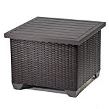 TKC Barbados Patio Wicker End Table in Espresso Review TKC Barbados Patio Wicker End Table in Espresso Review