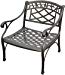 Crosley Furniture Sedona Solid-Cast Aluminum Outdoor Club Chair - Black