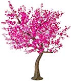 Cheap Arclite NBL-TTM-280-2 Aboretta Maple Tree with Pink Textile Leaves, 10′ Height, with Natural Brown Trunk, Pink Lights