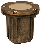 Radar Lighting DM8300BR Low-Voltage Cast-Brass Outdoor Landscape In-Ground Well Light, Bronze Finish For Sale