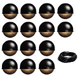 14 Pack Malibu 8301-9400-01 Surface Deck Step Path Lights, Round, Cast Metal, 7 Watt, Black Finish + 100 ft landscape wire BY MALIBU DISTRIBUTION For Sale