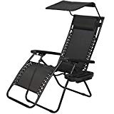 PayLessHere Zero Gravity Chair Lounge Patio Chair with canopy Cup Holder … Review PayLessHere Zero Gravity Chair Lounge Patio Chair with canopy Cup Holder … Review