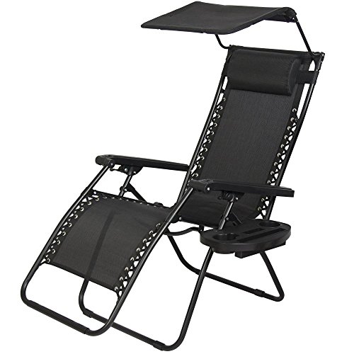 PayLessHere Zero Gravity Chair Lounge Patio Chair with canopy Cup Holder … Review