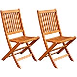 LuuNguyen Win Outdoor Hardwood Folding Chair (Natural Wood Finish), Set of 2 For Sale LuuNguyen Win Outdoor Hardwood Folding Chair (Natural Wood Finish), Set of 2 For Sale
