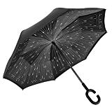 Double Layer Wind Proof,UV Proof, durable, self standing Proof Reverse Folding Inverted Umbrella Travel Umbrella with Hands free C Shape Handle (Meteor) Double Layer Wind Proof,UV Proof, durable, self standing Proof Reverse Folding Inverted Umbrella Travel Umbrella with Hands free C Shape Handle (Meteor)