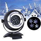Snowflakes Projector Moving Waterproof LED Lights Gift Decorations for Christmas, Halloween, Holiday, Wall Motion Decoration
