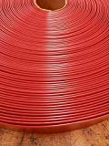 LEMBERG 2″ Wide 100′ Length Chair Vinyl Strap Strapping for Patio Lawn Garden Outdoor Furniture Matte Finish Color (Red)