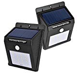 Outdoor Solar Lights, 16LED Motion Sensor Light, Solar Powered Lights, Waterproof Wireless Security Light for Patio Deck, Garden, Yard, Driveway, Street, and Pathway(2 pack)
