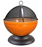 La Hacienda UK 0841-3692 Enameled Firepit with Cooking Grill, Orange La Hacienda UK 0841-3692 Enameled Firepit with Cooking Grill, Orange