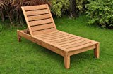 TeakStation Grade-A Teak Wood Luxurious Multi Position Atnas Sun Chaise Lounger Steamer – Furniture Only #TSCHAT Review