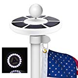 20-LED Solar Powered Garden Decor Light Top Flag Pole Flagpole Landscape Light Review