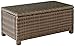 Crosley Furniture Bradenton Outdoor Wicker Conversation Table with Glass Top - Weathered Brown