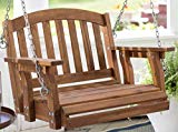Cheap Outdoor Wood Single Person Porch Swing Patio Garden Furniture