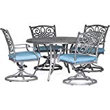 Hanover TRADDNG5PCSW4-BLU Traditions 5-Piece Dining Set, Blue