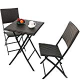 Cheap Grand patio Parma Rattan Patio Bistro Set, Weather Resistant Outdoor Furniture Sets with Rust-proof Steel Frames, 3 Piece Bistro Set of Foldable Garden Table and Chairs, Brown Cheap Grand patio Parma Rattan Patio Bistro Set, Weather Resistant Outdoor Furniture Sets with Rust-proof Steel Frames, 3 Piece Bistro Set of Foldable Garden Table and Chairs, Brown