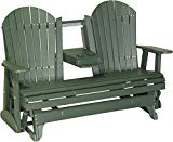 Cheap Furniture Barn USA Poly 5 Foot Porch Glider – Adirondack Design – Green Color Cheap Furniture Barn USA Poly 5 Foot Porch Glider – Adirondack Design – Green Color