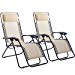 FDW New Zero Gravity Chairs Case Of 2 Lounge Patio Chairs Outdoor Yard Beach