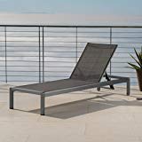 Cheap Crested Bay Patio Furniture | Outdoor Grey Aluminum Chaise Lounge with Dark Grey Mesh Seat Cheap Crested Bay Patio Furniture | Outdoor Grey Aluminum Chaise Lounge with Dark Grey Mesh Seat
