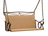 International Caravan Wicker Resin/Steel Patio Porch Swing International Caravan Wicker Resin/Steel Patio Porch Swing