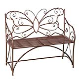 Collections Etc Butterfly Outdoor Metal Garden Bench Decorative Patio Furniture Collections Etc Butterfly Outdoor Metal Garden Bench Decorative Patio Furniture