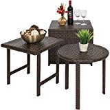 Best Choice Products Outdoor Patio Furniture 3-Piece Wicker Table Set For Sale Best Choice Products Outdoor Patio Furniture 3-Piece Wicker Table Set For Sale