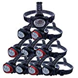 Lichamp Headlamp, 10 Pack 12 LED 3 Mode Portable Head Lamp Flashlight, Outdoor Lightweight Durable Headlight for Running, Camping, Reading, Fishing, Hunting, Walking, Jogging, Black + Red Color Review Lichamp Headlamp, 10 Pack 12 LED 3 Mode Portable Head Lamp Flashlight, Outdoor Lightweight Durable Headlight for Running, Camping, Reading, Fishing, Hunting, Walking, Jogging, Black + Red Color Review