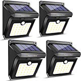 28 LEDs Solar Lights Outdoor, Motion Sensor Wireless Waterproof Security Wall Lights, Solar Light for Outdoor, Front Door, Back Yard, Garage, Porch by Luposwiten (4 Pack)