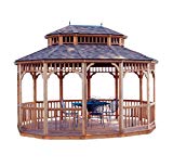 Handy Home Products Monterey Oval Gazebo, 10 x 14 Feet, Brown Review