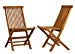Bare Decor BARE-DC1021 Vega Outdoor Folding Chair, 2, Teak