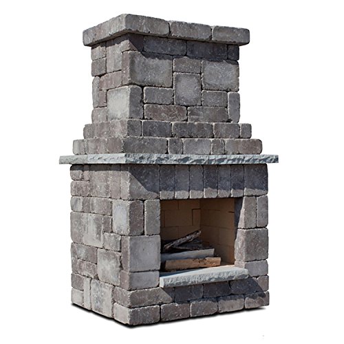 Necessories Colonial Outdoor Fireplace in Bluestone