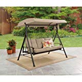 NEW Belden Park 3-Person Hammock Swing (Tan)