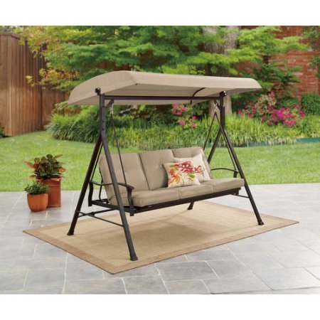 NEW Belden Park 3-Person Hammock Swing (Tan)