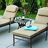 Cheap Darlee Sedona 3 Piece Cast Aluminum Patio Chaise Lounge Set – Mocha