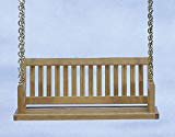 Cheap Dollhouse Miniature Porch Swing in Oak